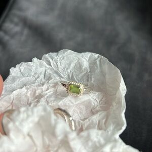 Gorgeous green stone ring